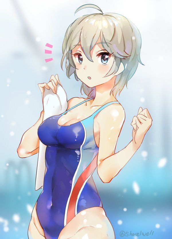 Cute 2D image of swimming swimsuit. 3