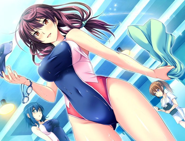 Cute 2D image of swimming swimsuit. 9