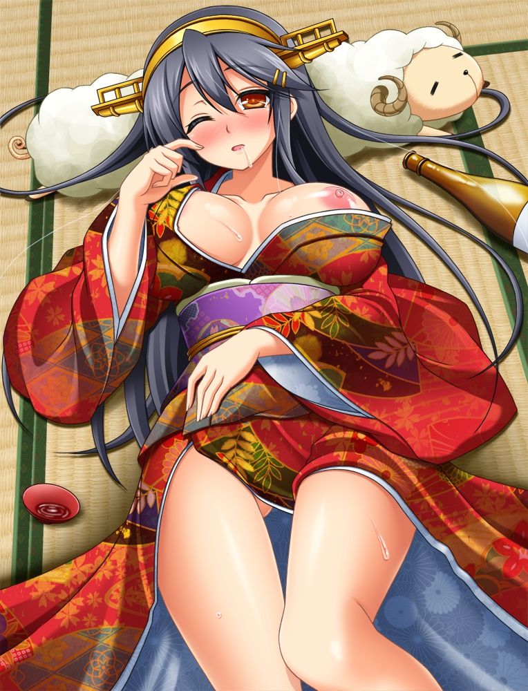 【Secondary erotic】 The erotic image summary of Haruna of the fleet this is this 2