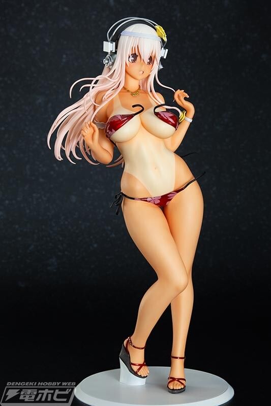 [Super Sonico] swimsuit is unraveled and the erotic sunburn trace version of the porori figure! 5