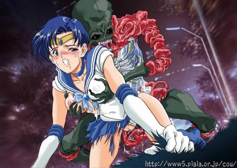 Mercury's throat erotic secondary erotic images are full boobs! [Sailor Moon] 26