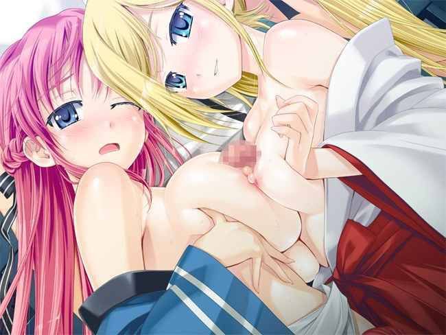 Erotic anime summary erotic image that is double at the same time by two girls [secondary erotic] 14
