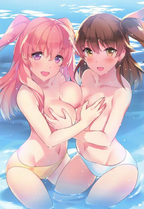 Erotic anime summary aggressive beauty beautiful girls with only pants in the lower body [secondary erotic] 31