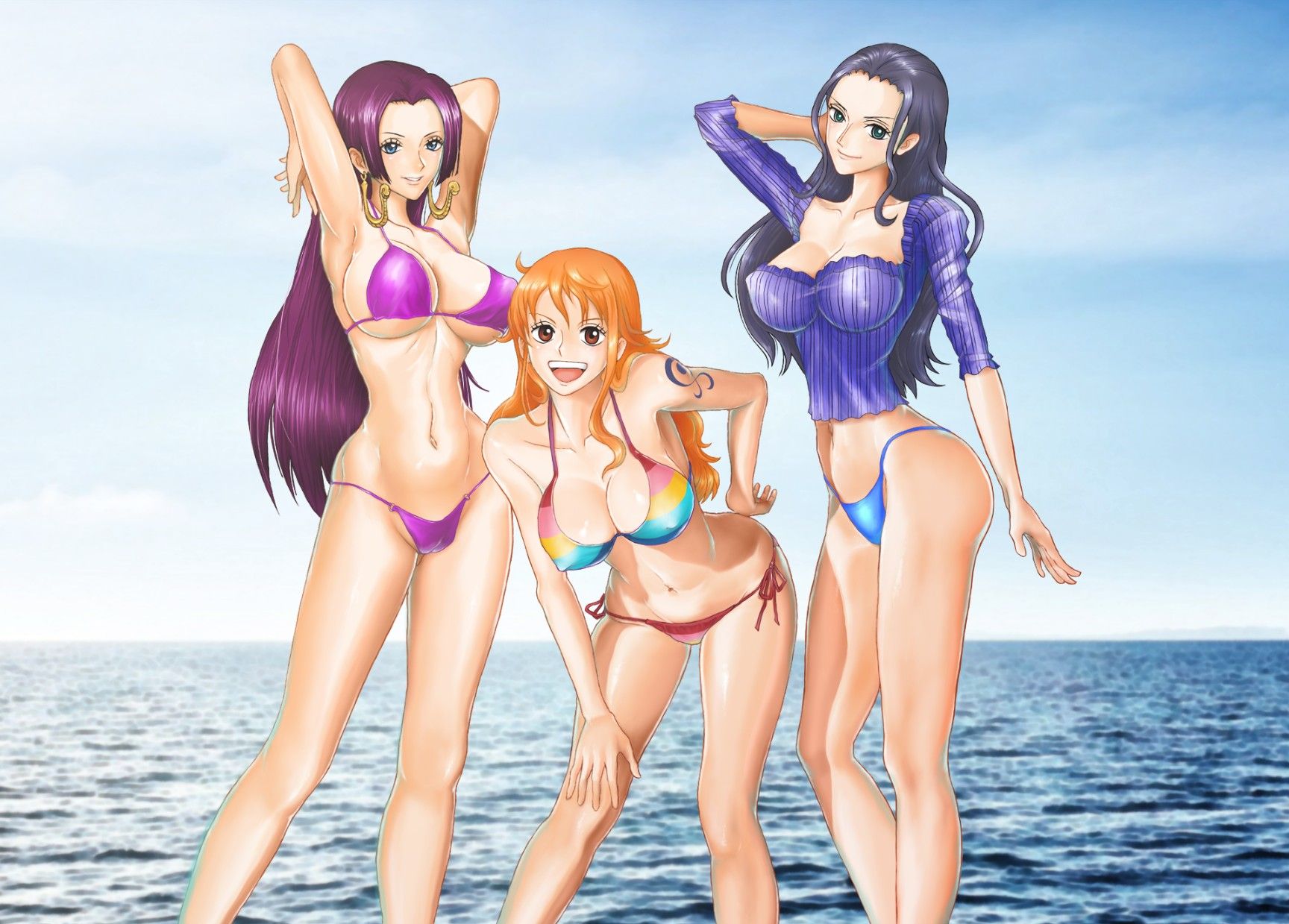 【One Piece】Nico Robin and Hamehame Rich H want to be secondary erotic images 5