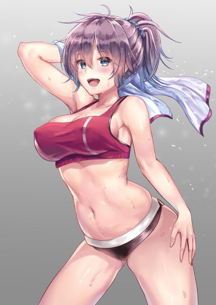 【Secondary erotic】 Here is an erotic image of a girl wearing sportswear and having a body conspicuous 15