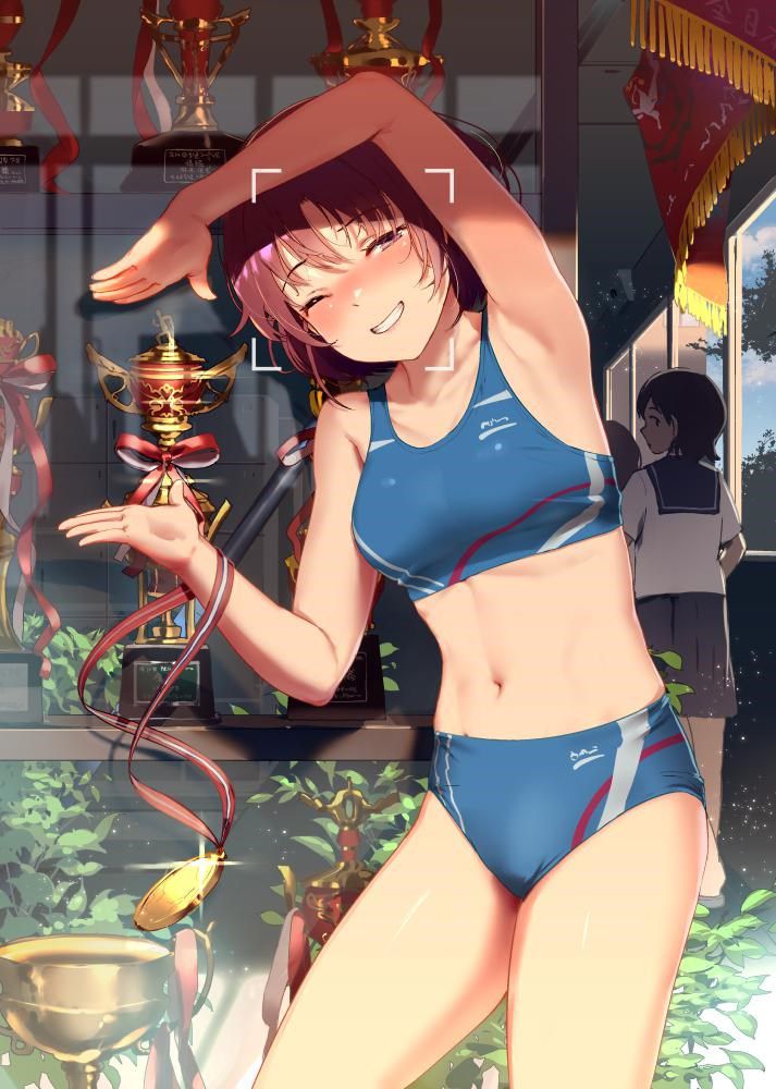 【Secondary erotic】 Here is an erotic image of a girl wearing sportswear and having a body conspicuous 16