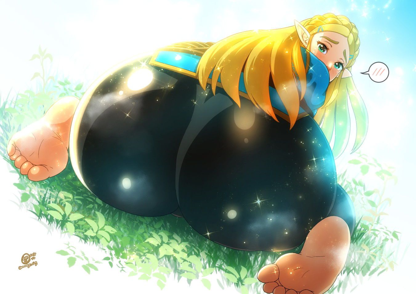 The legend of Zelda Imagines Princess Zelda masturbating and immediately pulls out secondary erotic images 11