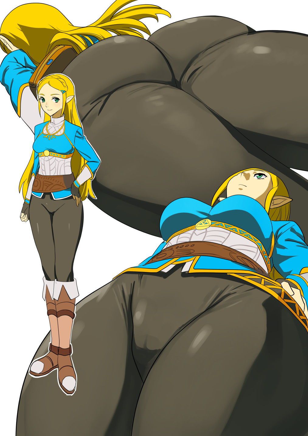 The legend of Zelda Imagines Princess Zelda masturbating and immediately pulls out secondary erotic images 29