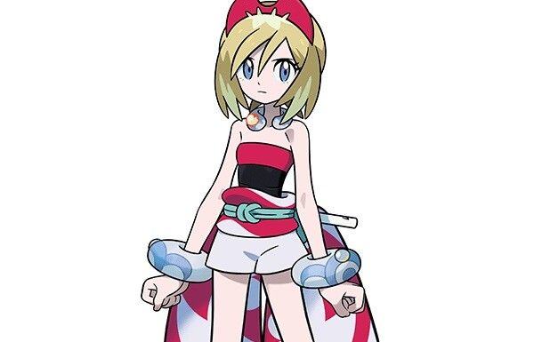 "Pokemon Legends Arceus" erotic cute girl "Kai" in a sexy shoulder out-of-the-shoulder costume 1