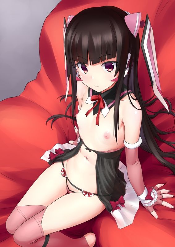 Erotic anime summary Erotic image collection of beautiful girls wearing sexy black underwear [50 sheets] 10