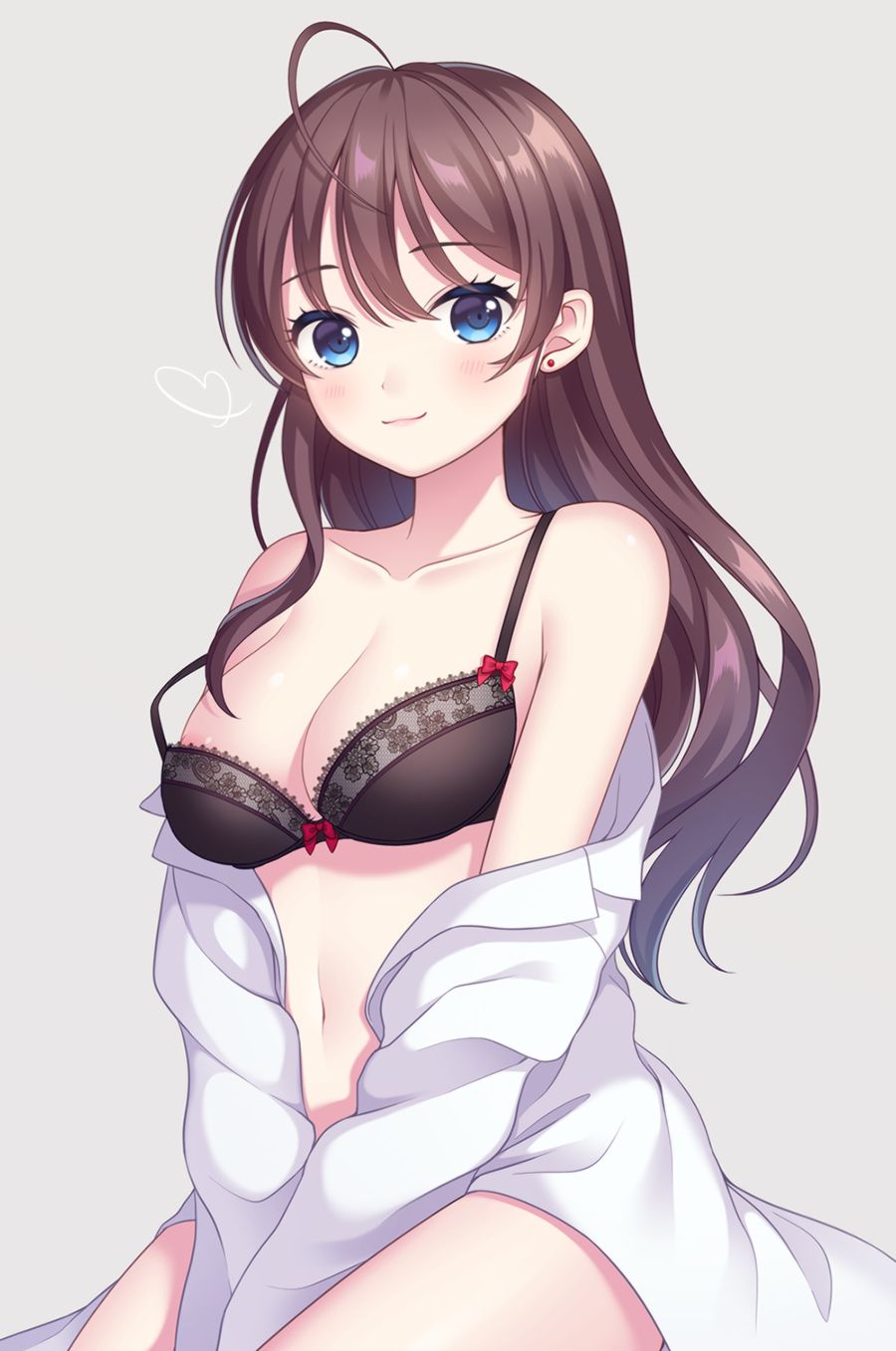 Erotic anime summary Erotic image collection of beautiful girls wearing sexy black underwear [50 sheets] 16
