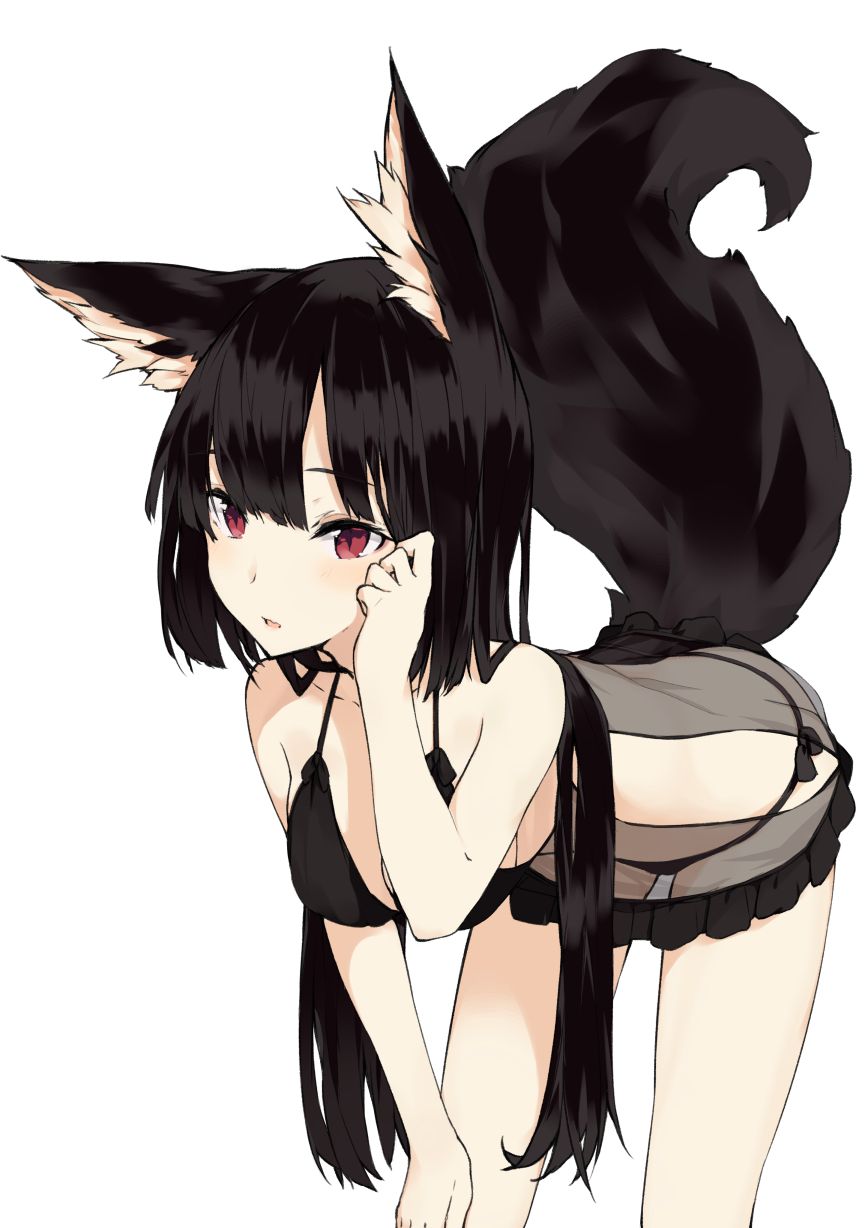 Erotic anime summary Erotic image collection of beautiful girls wearing sexy black underwear [50 sheets] 26