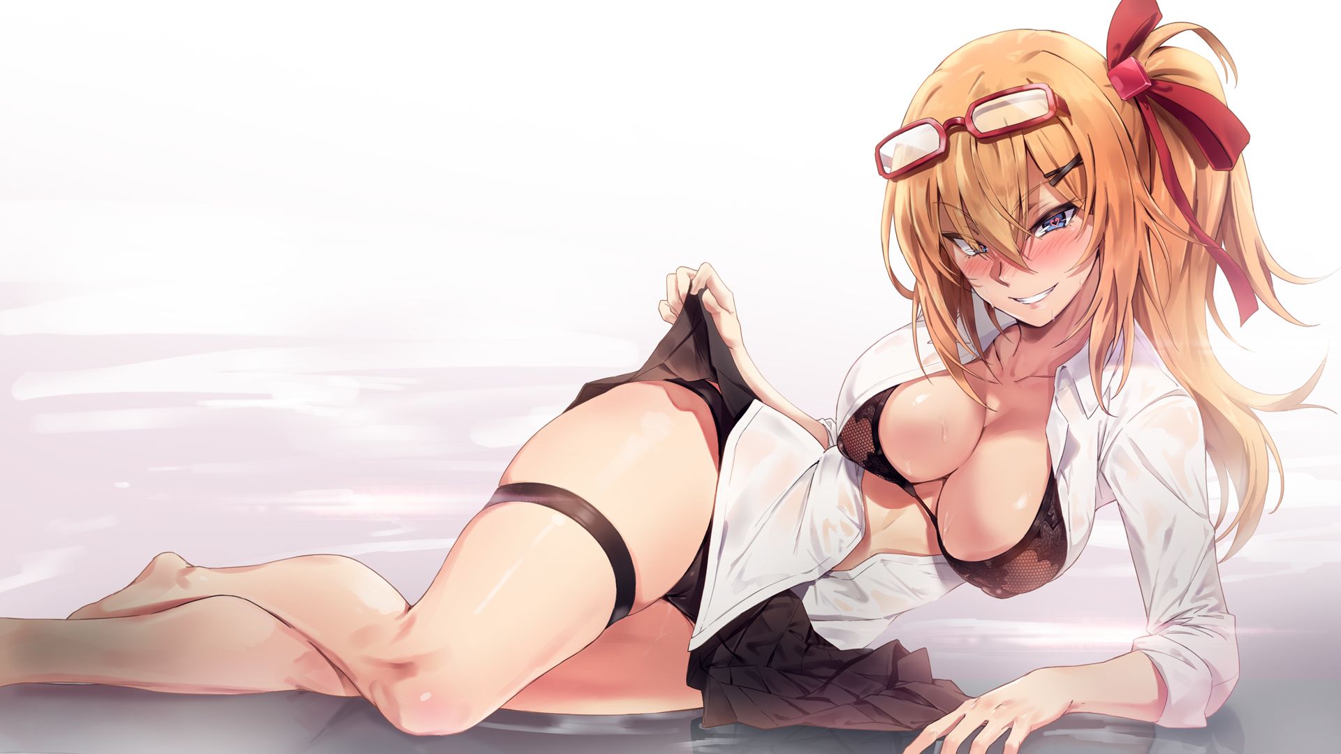 Erotic anime summary Erotic image collection of beautiful girls wearing sexy black underwear [50 sheets] 41