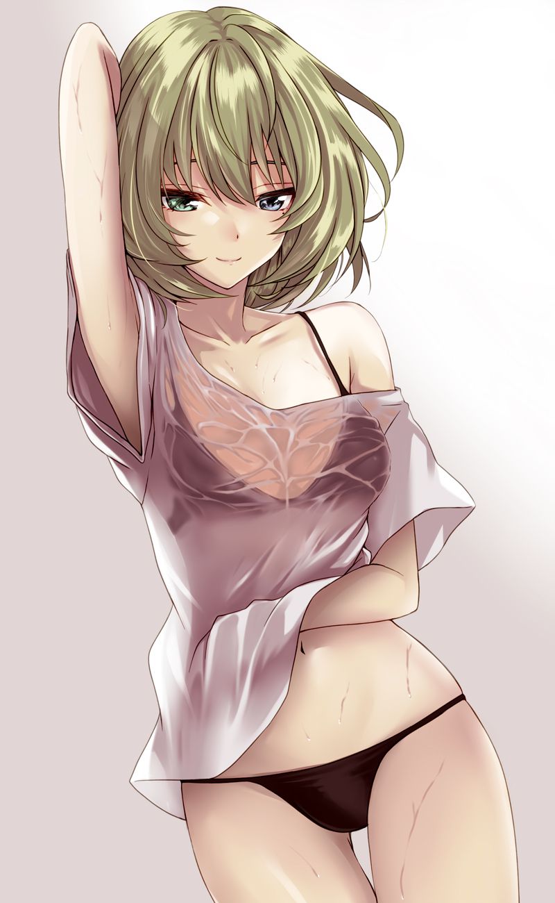 Erotic anime summary Erotic image collection of beautiful girls wearing sexy black underwear [50 sheets] 48