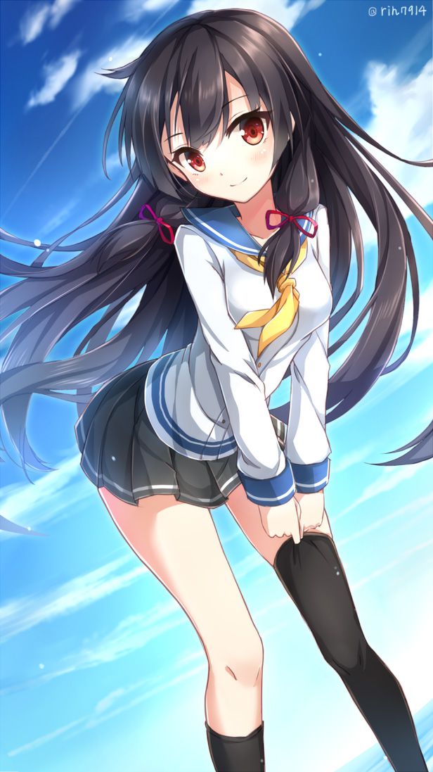 Isokaze's erotic secondary erotic images are full of boobs! [Fleet Collection] 26