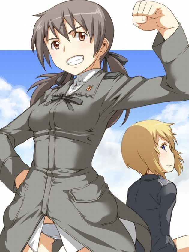 Strike Witches: Geltrud Balk horn's intense erotic and saddled secondary erotic image summary 7