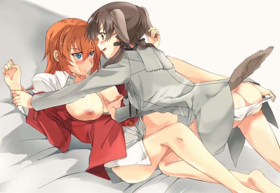 Strike Witches: Geltrud Balk horn's intense erotic and saddled secondary erotic image summary 9