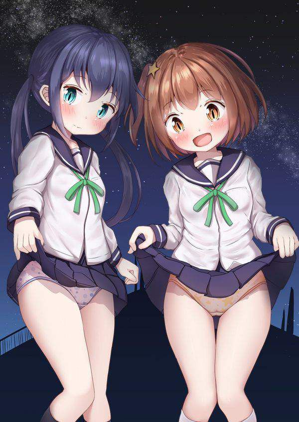 Erotic anime summary Beautiful girls who show up the pants with a skirt [secondary erotic] 11