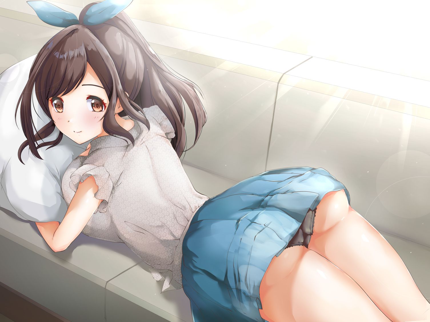 【Erotic Anime Summary】 Immediately Bin Bin Inevitable Cute Beauty / Beautiful Girl's Underwear Image [50 Photos] 45