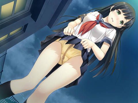 Erotic anime summary 40 beautiful girls who raise the skirt and show the pants 17