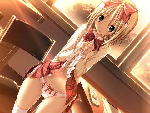 Erotic anime summary 40 beautiful girls who raise the skirt and show the pants 32