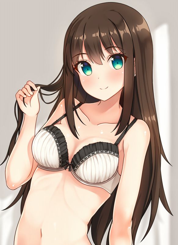 【Secondary erotic】 Here is an erotic image of a girl in a sense underwear wearing a sense than being naked 14