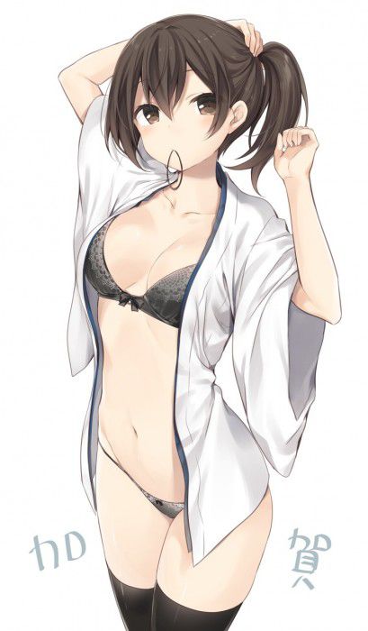 【Secondary erotic】 Here is an erotic image of a girl in a sense underwear wearing a sense than being naked 20