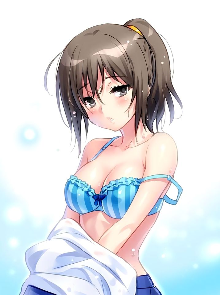 【Secondary erotic】 Here is an erotic image of a girl in a sense underwear wearing a sense than being naked 4