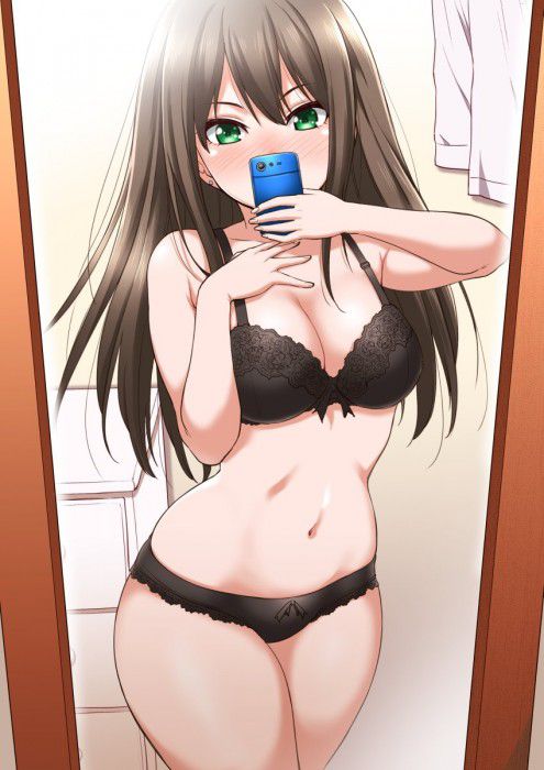 【Secondary erotic】 Here is an erotic image of a girl in a sense underwear wearing a sense than being naked 6