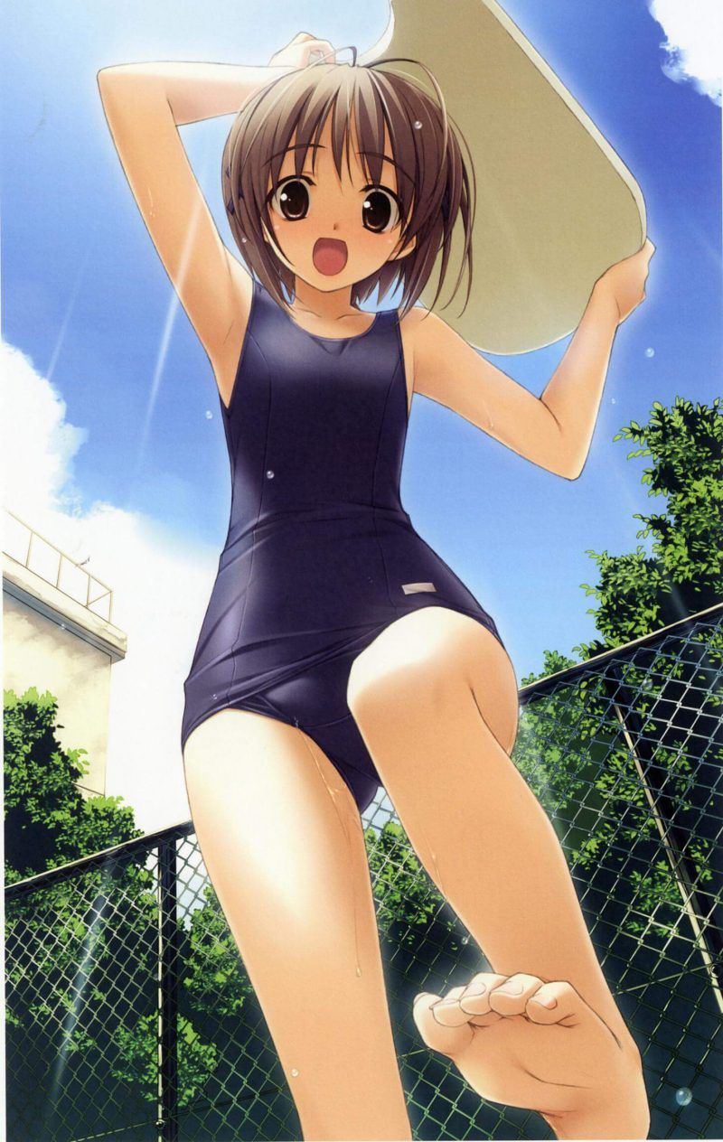 I also had a body that was annoyed with a swimsuit! Two-dimensional erotic image feature of sukusui girl who thinks on a distant day! 9