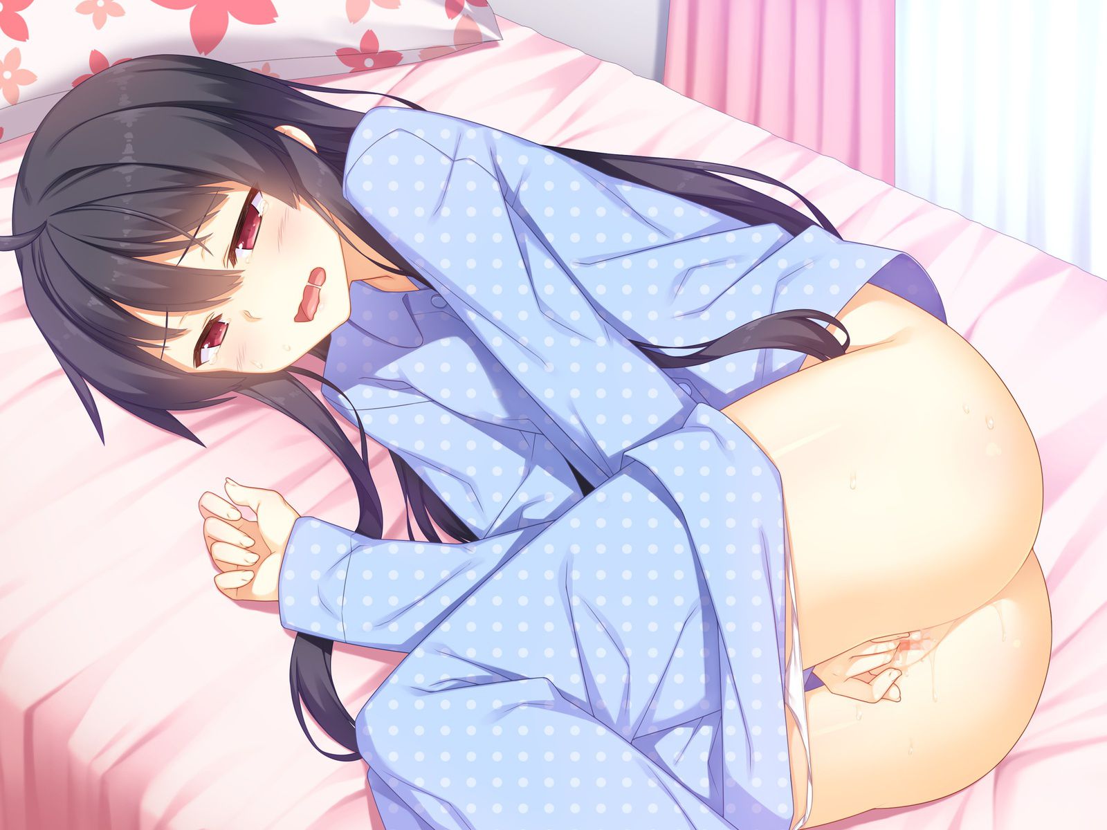 Two-dimensional erotic image of masturbation Loli girl who feels too comfortable and does not stop 20