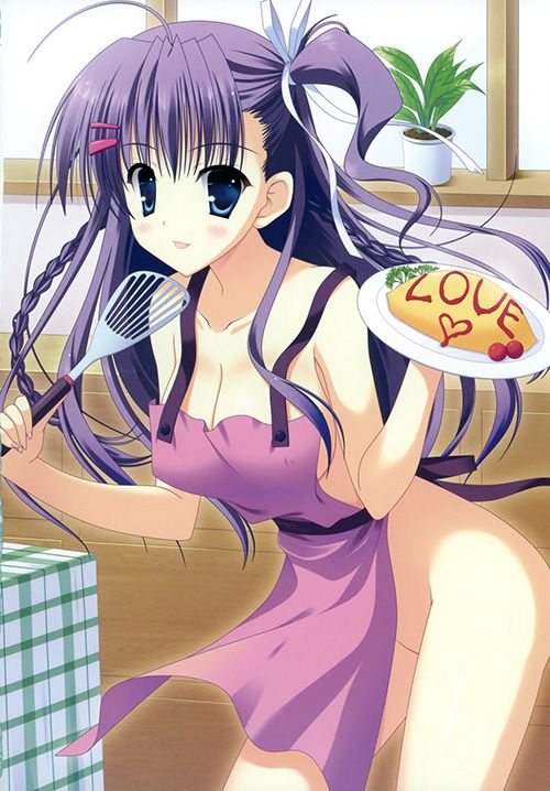 Erotic anime summary erotic images of beautiful girls and beautiful girls whose naked apron suits terribly [50 photos] 50