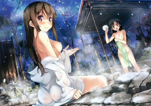 Erotic anime summary Beautiful girls in bath towels that can not hide body [secondary erotic] 10
