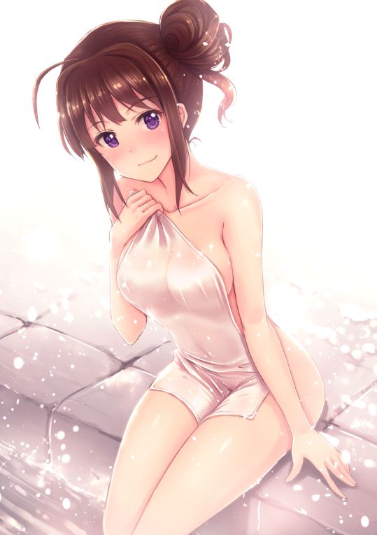 Erotic anime summary Beautiful girls in bath towels that can not hide body [secondary erotic] 11