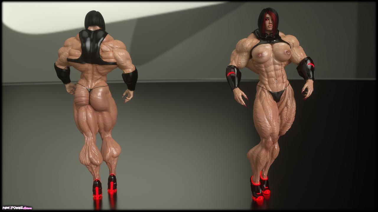 MUSCLE Ciber punk 2077 and futurist concept 3D models by Tigersan 1
