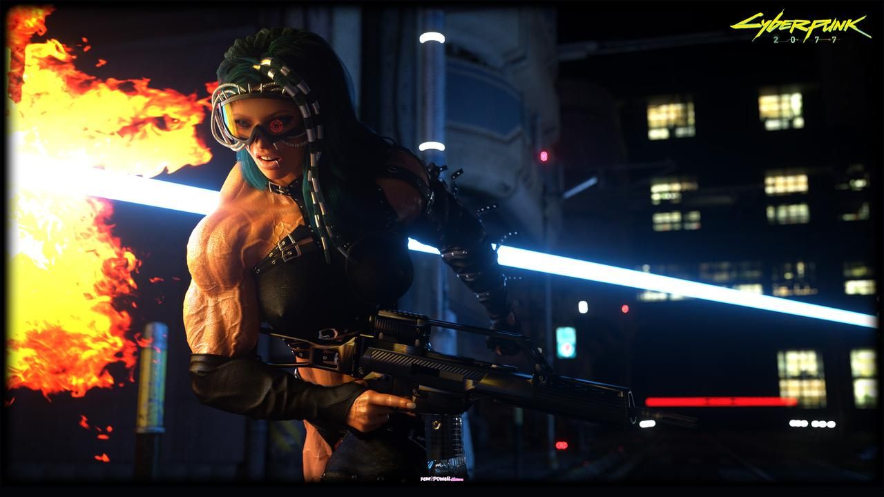 MUSCLE Ciber punk 2077 and futurist concept 3D models by Tigersan 14