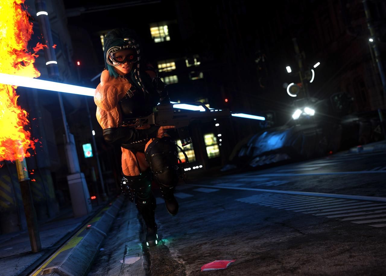 MUSCLE Ciber punk 2077 and futurist concept 3D models by Tigersan 15