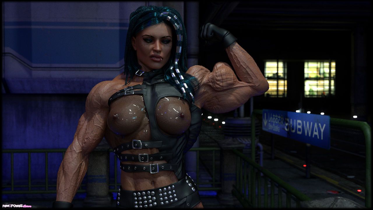 MUSCLE Ciber punk 2077 and futurist concept 3D models by Tigersan 18