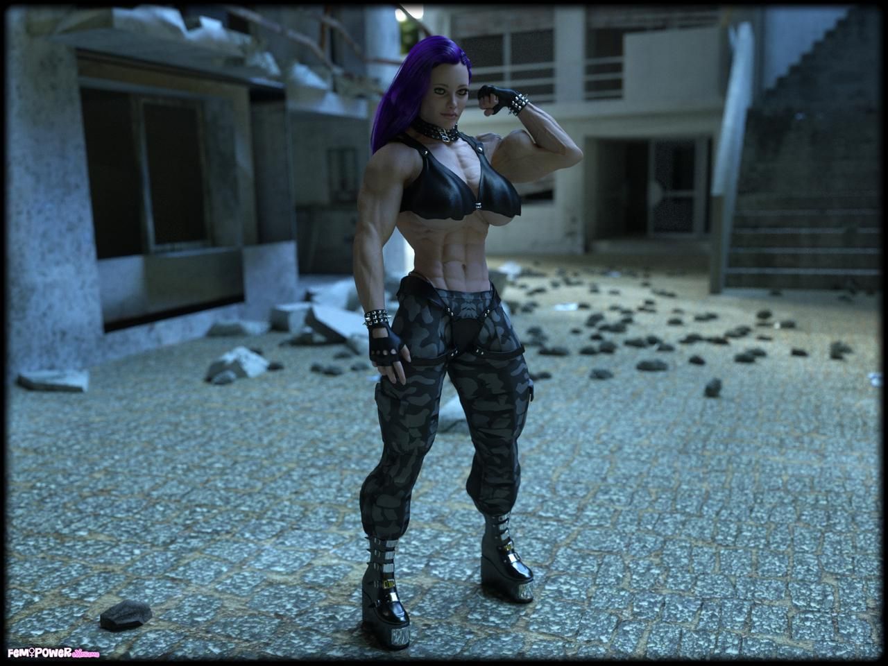 MUSCLE Ciber punk 2077 and futurist concept 3D models by Tigersan 26