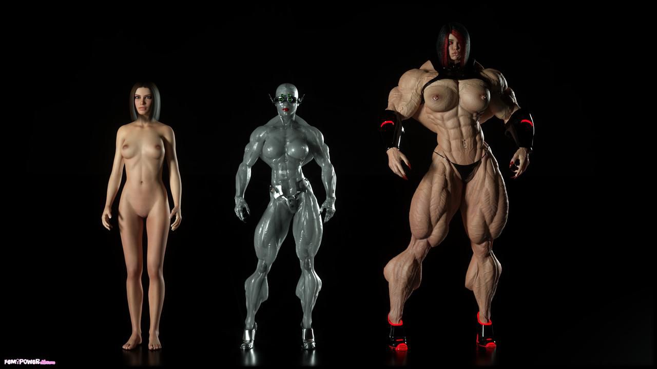 MUSCLE Ciber punk 2077 and futurist concept 3D models by Tigersan 44