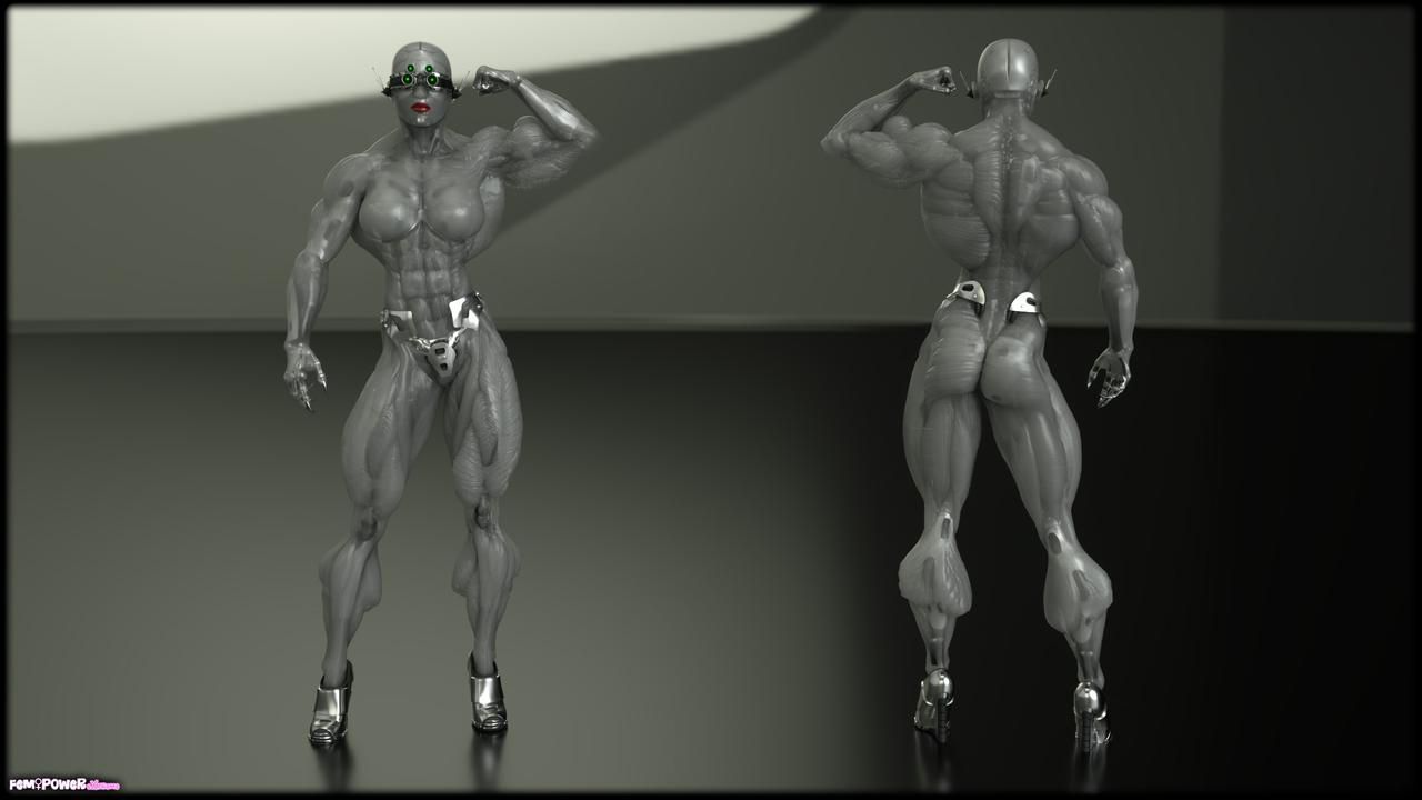 MUSCLE Ciber punk 2077 and futurist concept 3D models by Tigersan 48