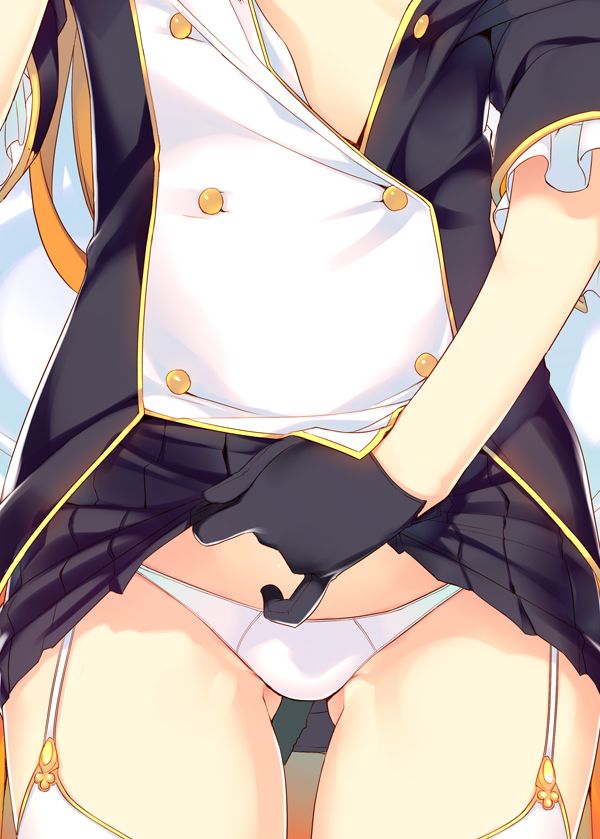 Two-dimensional erotic image that Loli beautiful girl is showing me a somehow skirt 17