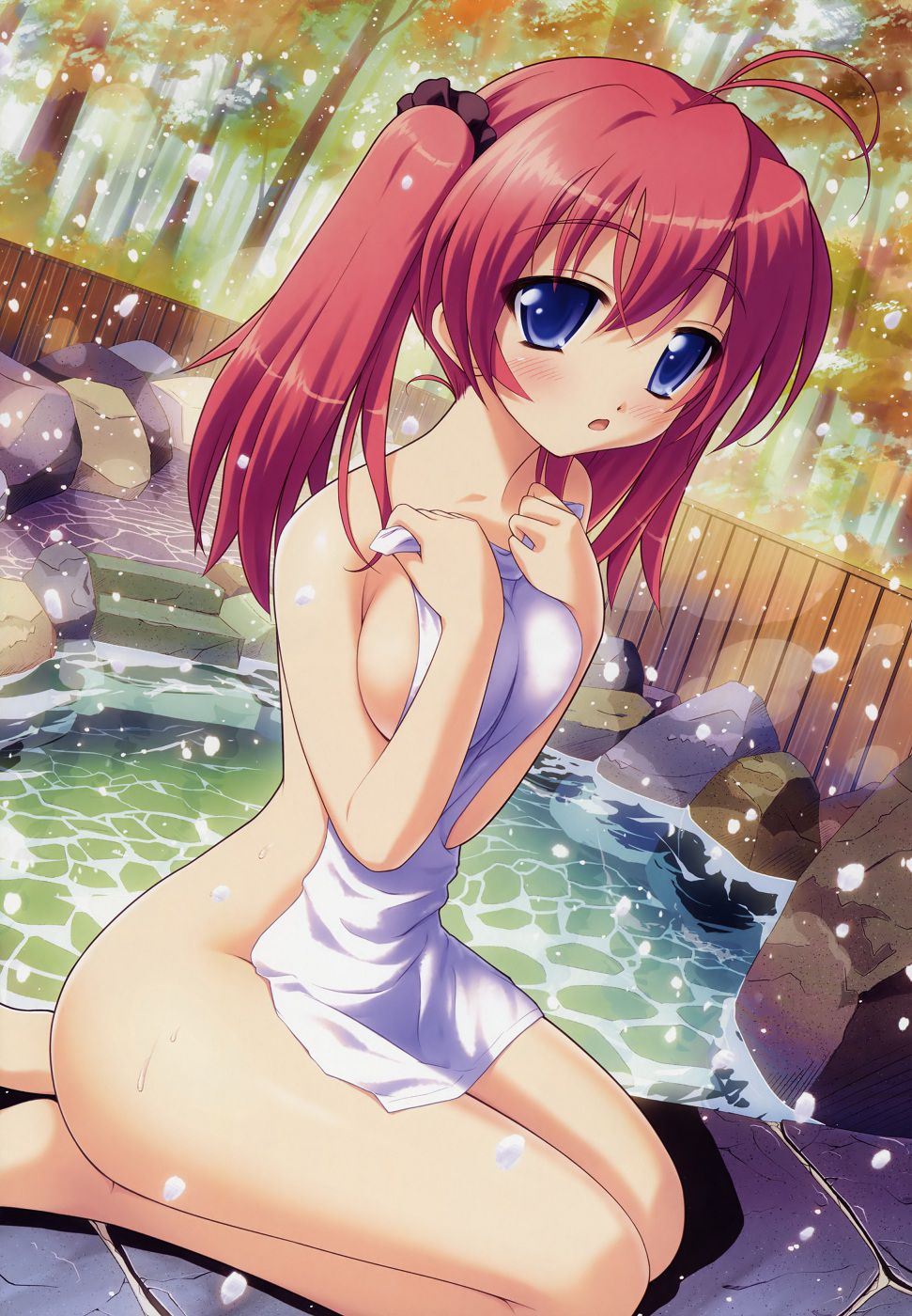It's normal to be naked because it's a girl taking a bath, right? 2D erotic images that are not even good 52