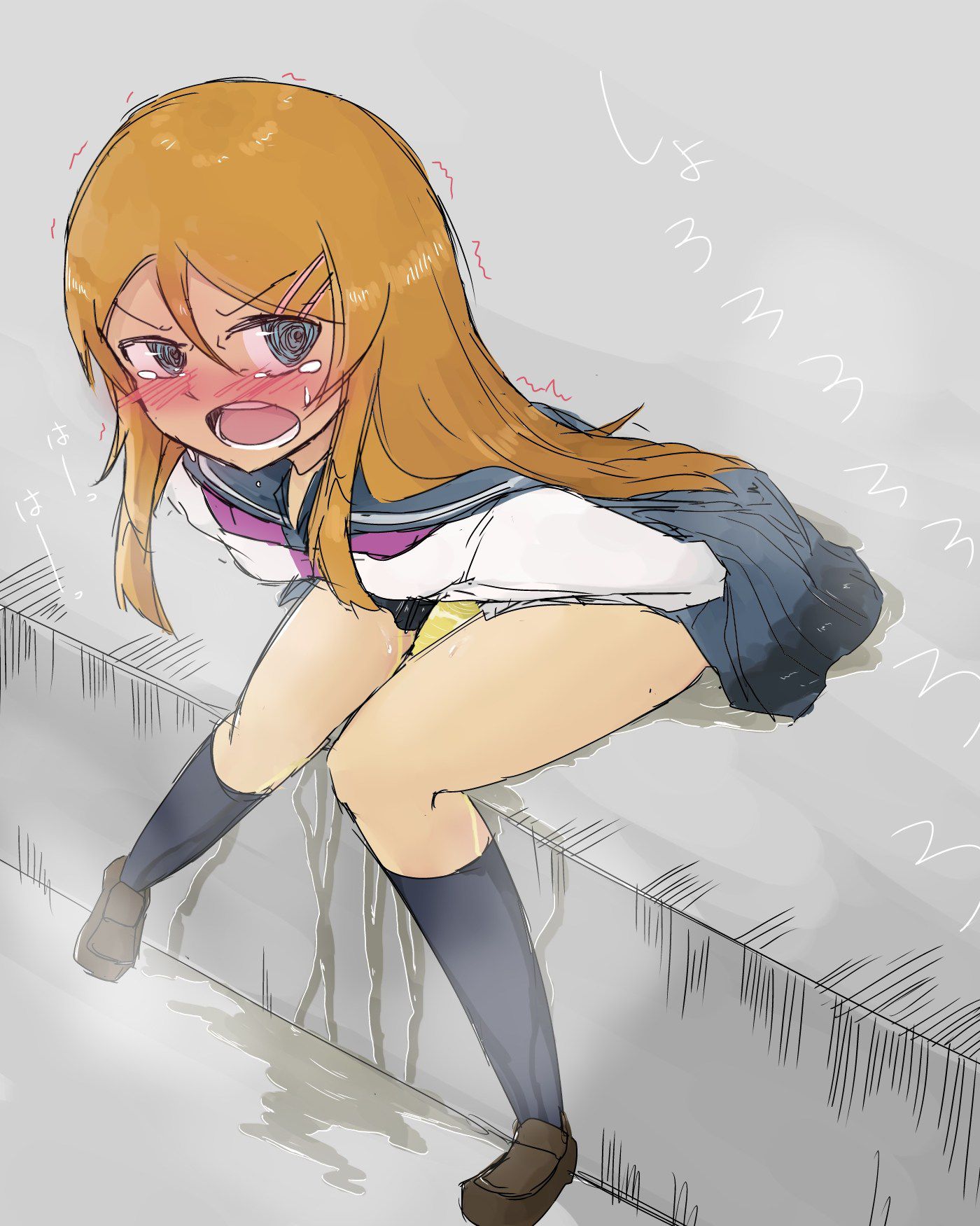 Here is a two-dimensional erotic image where female junior high school students and high school students are peeing in uniform! 18