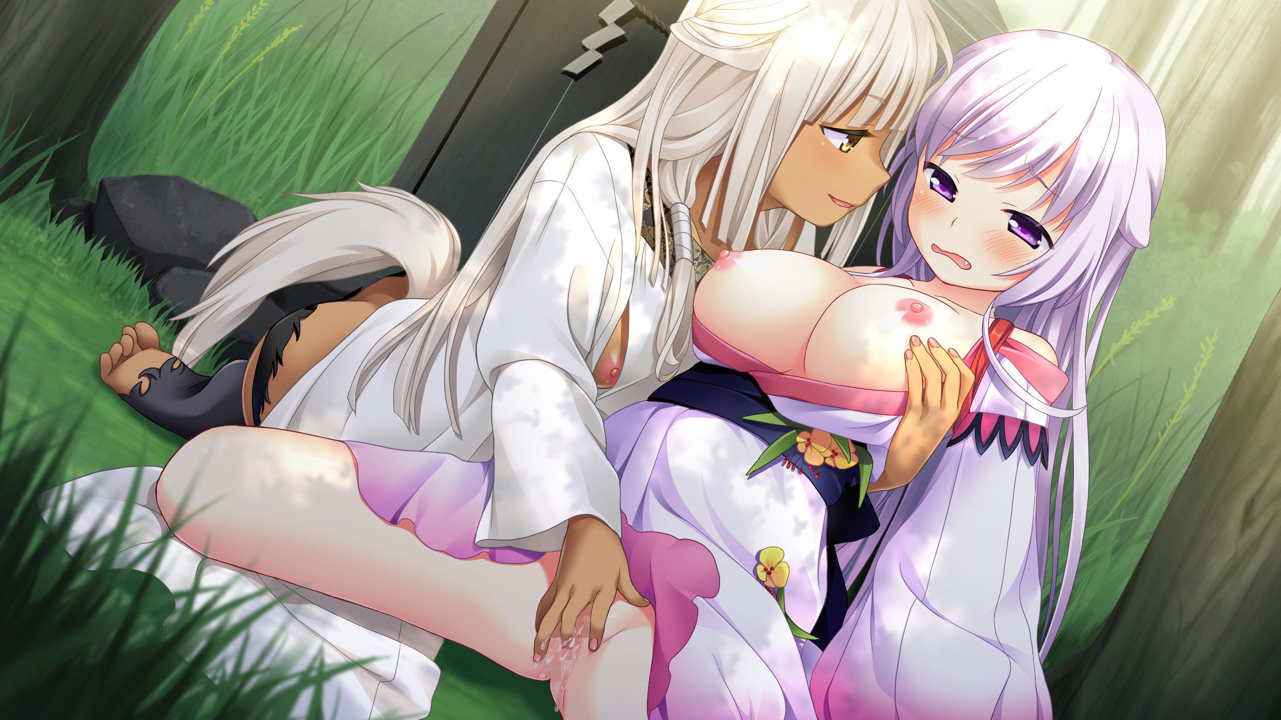 Erotic anime summary Erotic image [secondary erotic] that beautiful girls and beautiful girls wearing Japanese clothes are disturbed 12