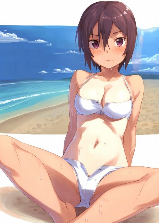Erotic anime summary Beautiful girls with sunburn trace that you know what kind of swimsuit you wore with brown skin [secondary erotic] 3