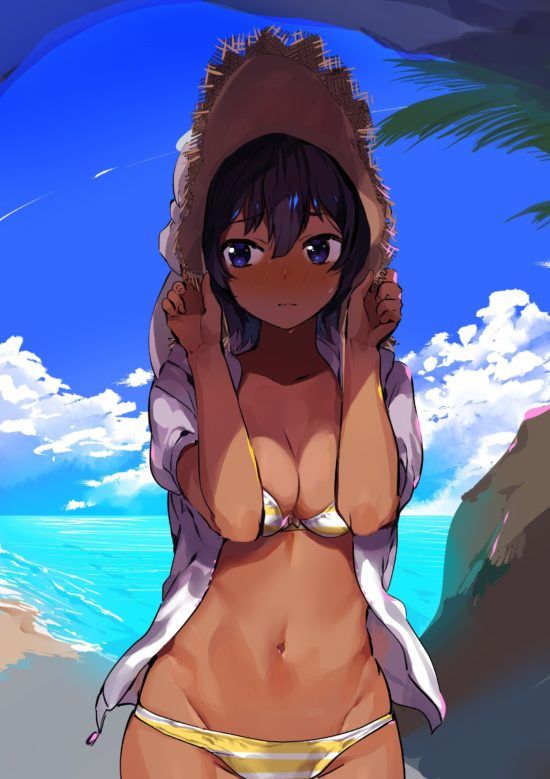 Erotic anime summary Beautiful girls with sunburn trace that you know what kind of swimsuit you wore with brown skin [secondary erotic] 30
