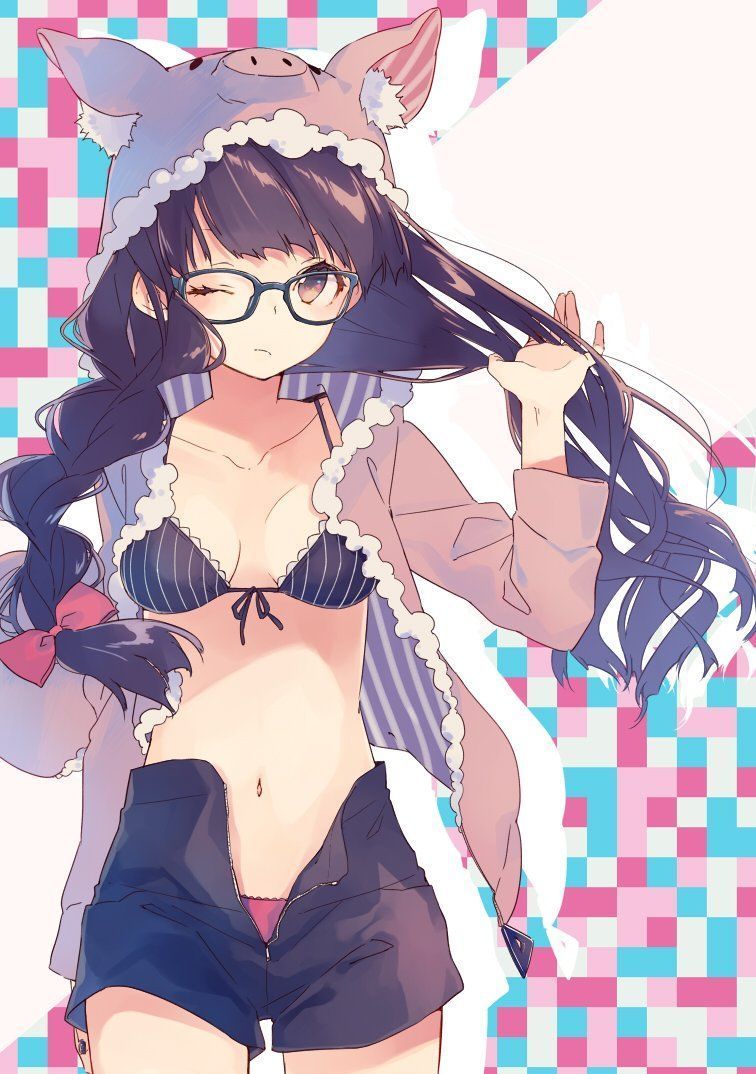 2D erotic image for those who want to kyun kyun from the morning with two-dimensional erotic image of glasses girl 23