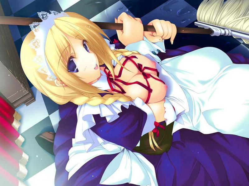 2D erotic image that it would be fun every day if such a beautiful maid was at home 31