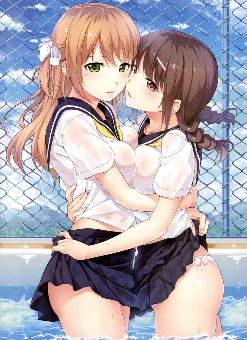 Is this heaven even though it is too much of the uniform of the girl junior high school student and the high school girl? 2D erotic image called 29